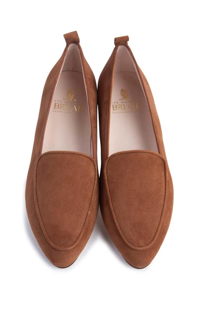 Ladies Suede Pointed Loafer 18 Ladies Suede Pointed Loafer - Image 16