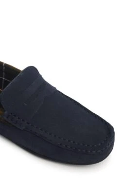 Men's Barbour Porterfield Slippers -Best Fashion Shoes Shop TA21412NAVY 2 1