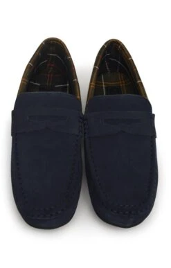 Men's Barbour Porterfield Slippers -Best Fashion Shoes Shop TA21412NAVY 4