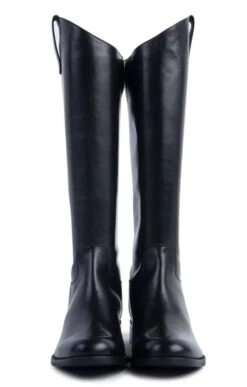 Ladies Classic Leather Tall Boot -Best Fashion Shoes Shop TA21453BLACK 5
