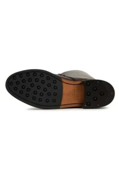 Ladies Tall Leather Lace And Buckle Boot -Best Fashion Shoes Shop TA21550DKBROWN 4