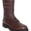 Mens's 3/4 Leather Buckle Boot -Best Fashion Shoes Shop TA21552DKBROWN