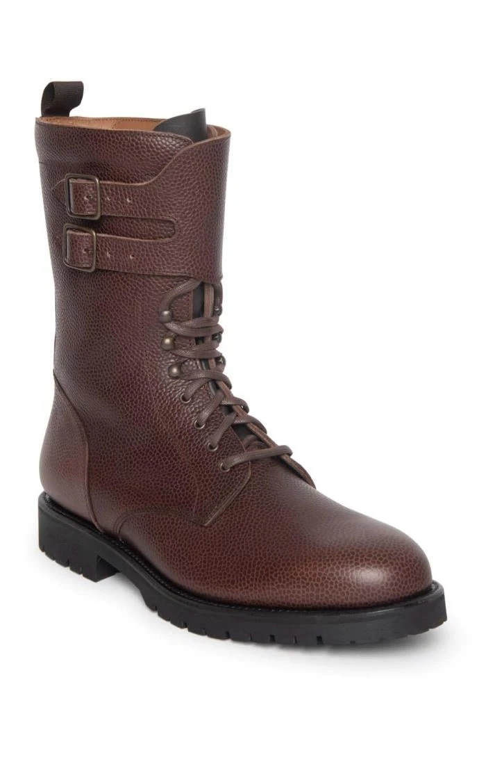 Mens's 3/4 Leather Buckle Boot 3 Mens's 3/4 Leather Buckle Boot