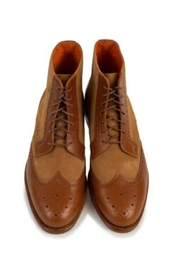 Mens's Leather/Suede Brogue Shoe -Best Fashion Shoes Shop TA21553DKBROWN 4
