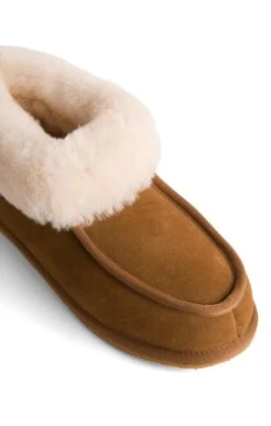 Men's Sheepskin Short Booties -Best Fashion Shoes Shop TA22325CHESTNUTTAN 2