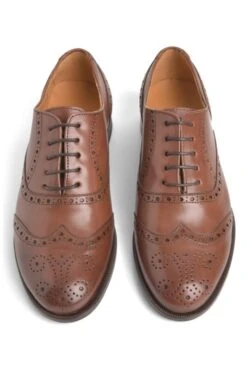 Ladies Country Leather Brogue -Best Fashion Shoes Shop TA22351CNTRYTAN 4