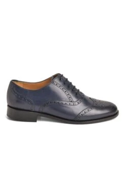 Ladies Country Leather Brogue -Best Fashion Shoes Shop TA22351NAVY 1