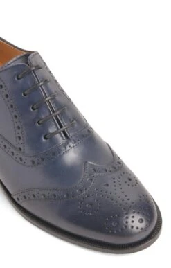Ladies Country Leather Brogue -Best Fashion Shoes Shop TA22351NAVY 2