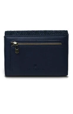Ladies Small Harris Tweed Purse -Best Fashion Shoes Shop TA22355NAVYHB 2