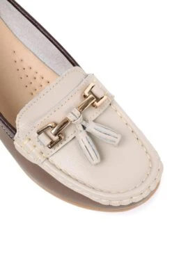 Ladies Multicoloured Moccasin -Best Fashion Shoes Shop TA22400COFFEESMOKECHOC 3