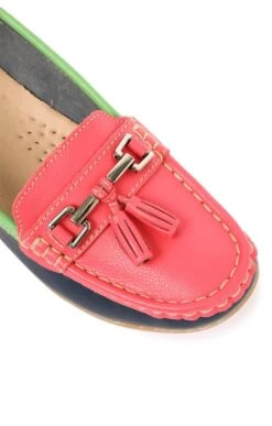Ladies Multicoloured Moccasin -Best Fashion Shoes Shop TA22400DKBLUEWMALONAPPLE 3