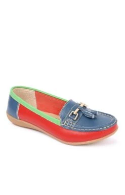 Ladies Multicoloured Moccasin