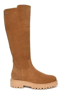Ladies Chunky Sole Tall Boot -Best Fashion Shoes Shop TA22420TAN 1