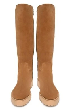 Ladies Chunky Sole Tall Boot -Best Fashion Shoes Shop TA22420TAN 5