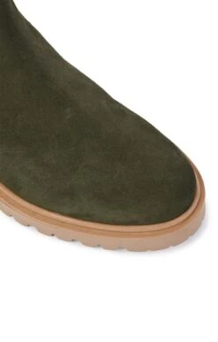Ladies Chunky Sole Chelsea Boot -Best Fashion Shoes Shop TA22421DKGREEN 2 1