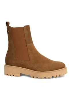Ladies Chunky Sole Chelsea Boot -Best Fashion Shoes Shop TA22421TAN 1 1