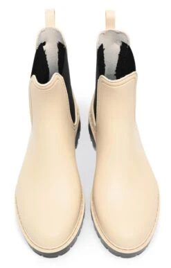 Ladies Short Wellingtons -Best Fashion Shoes Shop TA22450BEIGE 4