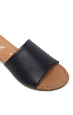 Ladies Gabor Leather Mules -Best Fashion Shoes Shop TA22507NAVY 1