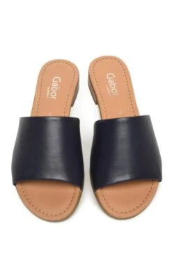 Ladies Gabor Leather Mules -Best Fashion Shoes Shop TA22507NAVY 3