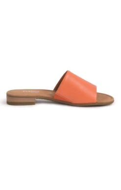 Ladies Gabor Leather Mules -Best Fashion Shoes Shop TA22507ORANGE 1