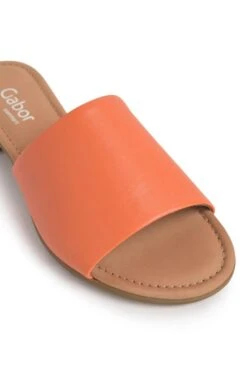 Ladies Gabor Leather Mules -Best Fashion Shoes Shop TA22507ORANGE 2
