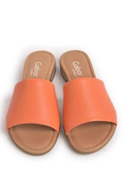 Ladies Gabor Leather Mules -Best Fashion Shoes Shop TA22507ORANGE 4