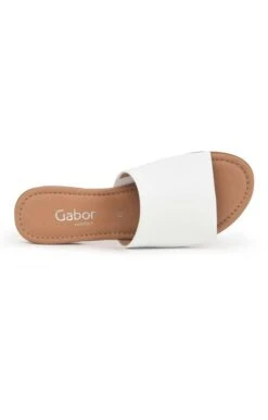 Ladies Gabor Leather Mules -Best Fashion Shoes Shop TA22507WHITE 2
