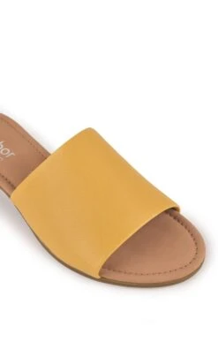 Ladies Gabor Leather Mules -Best Fashion Shoes Shop TA22507YELLOW 2
