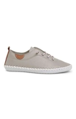 Ladies St Ives Leather Sneaker -Best Fashion Shoes Shop TA22511BEIGE 1