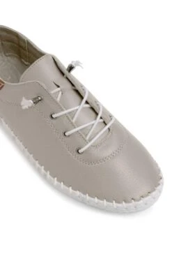 Ladies St Ives Leather Sneaker -Best Fashion Shoes Shop TA22511BEIGE 2