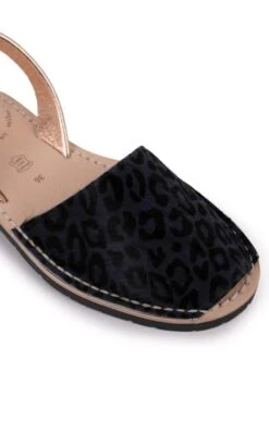 Ladies Animal Sandals -Best Fashion Shoes Shop TA22527GREYLEOROSEGOLD 2