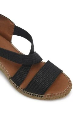 Ladies Toni Pons Espadrille Wedge Sandals -Best Fashion Shoes Shop TA22533BLACK 2