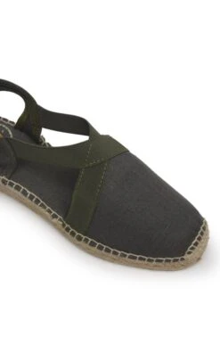 Ladies Toni Pons Linen Flat Espadrilles -Best Fashion Shoes Shop TA22534KHAKI 2