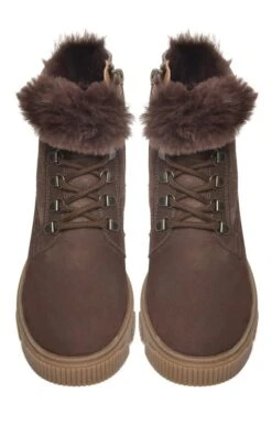 Ladies Lace Up Sheepskin Boot 15 Ladies Lace Up Sheepskin Boot -Best Fashion Shoes Shop TA22562DKBROWN 4