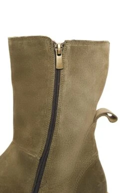 Ladies Mid Calf Zip Boot -Best Fashion Shoes Shop TA22571OLIVE 3