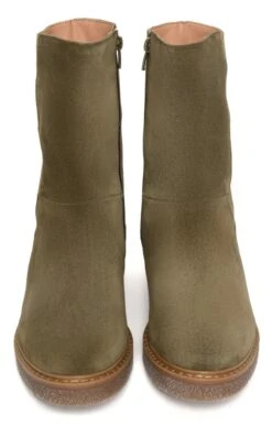 Ladies Mid Calf Zip Boot -Best Fashion Shoes Shop TA22571OLIVE 5