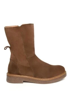 Ladies Mid Calf Zip Boot -Best Fashion Shoes Shop TA22571TAN 1
