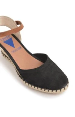Ladies Malena Suede Espadrille -Best Fashion Shoes Shop TA23143BLACK 2