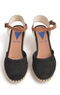 Ladies Malena Suede Espadrille -Best Fashion Shoes Shop TA23143BLACK 4