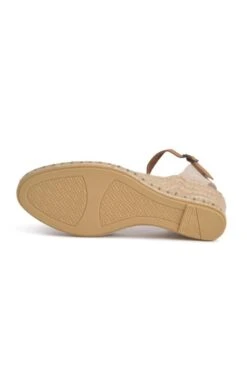 Ladies Malena Suede Espadrille -Best Fashion Shoes Shop TA23143KHAKI 3