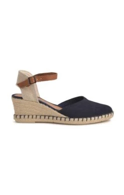 Ladies Malena Suede Espadrille -Best Fashion Shoes Shop TA23143NAVY 1