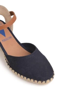 Ladies Malena Suede Espadrille -Best Fashion Shoes Shop TA23143NAVY 2