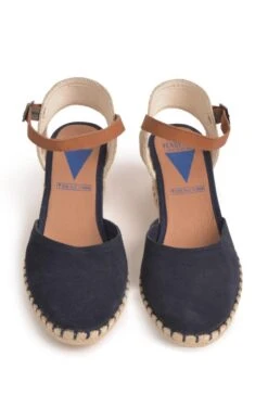 Ladies Malena Suede Espadrille -Best Fashion Shoes Shop TA23143NAVY 4