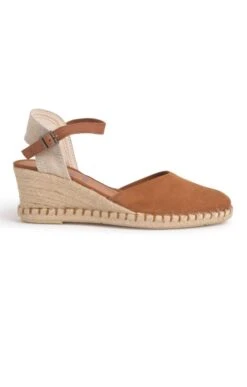 Ladies Malena Suede Espadrille -Best Fashion Shoes Shop TA23143TAN 1