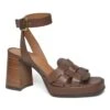 Ladies Basket Weave Sandals -Best Fashion Shoes Shop TA23164BRANDY