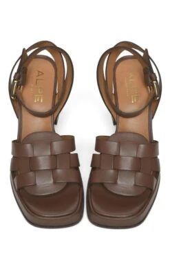 Ladies Basket Weave Sandals -Best Fashion Shoes Shop TA23164BRANDY 4
