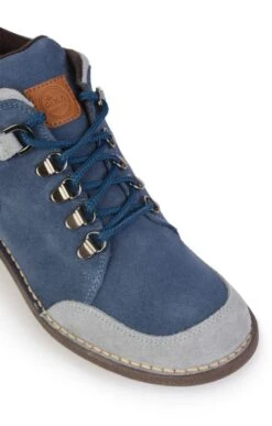 Ladies Two Tone Suede Boot -Best Fashion Shoes Shop TA23170DENIMBLUE 2