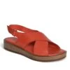 Ladies Cross Front Leather Sandal -Best Fashion Shoes Shop TA23181RED