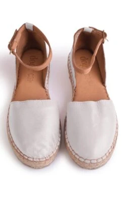 Ladies Rhodes Ankle Strap Sandal -Best Fashion Shoes Shop TA23200WHITE 4