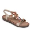 Ladies Beaded Elastic Back Sandal -Best Fashion Shoes Shop TA23205BEIGE